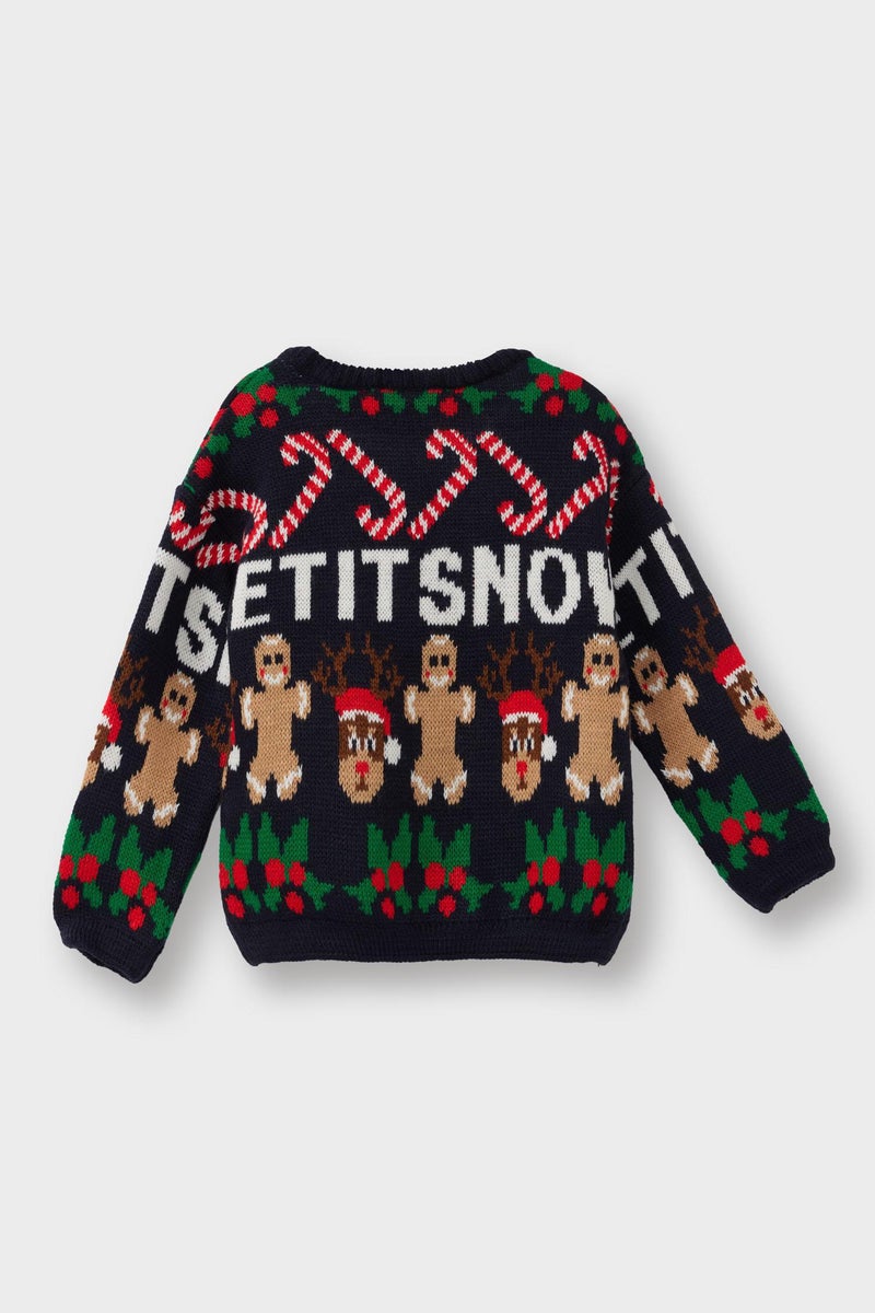 ديفاكتو بلوفر اولادي تريكو قصة عادية بطبعة كريسماس - Image 5